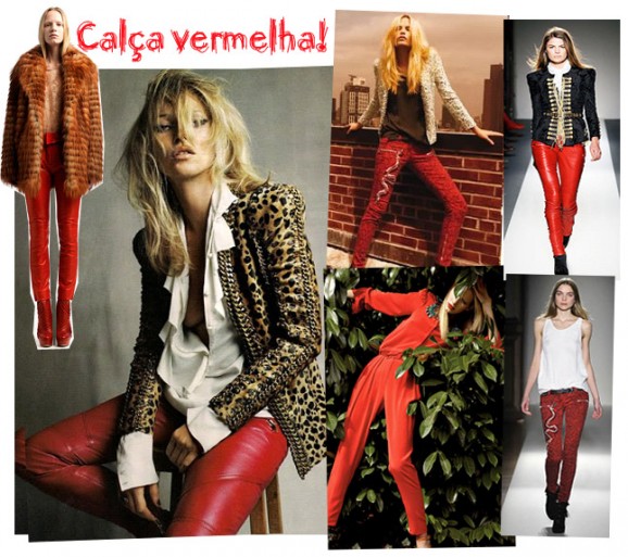 Trend Alert: Calça vermelha!
