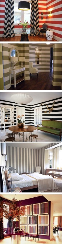 Decorando com listras!