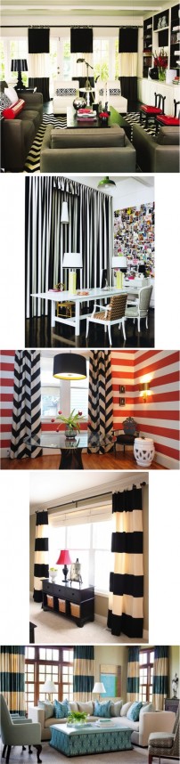 Cortinas listradas