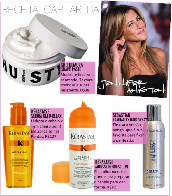 O segredo capilar da Jennifer Aniston