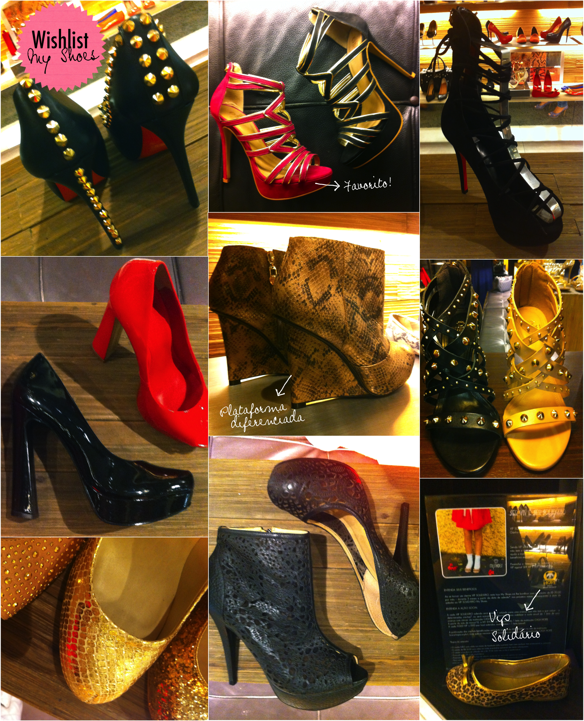 Favoritos na My Shoes