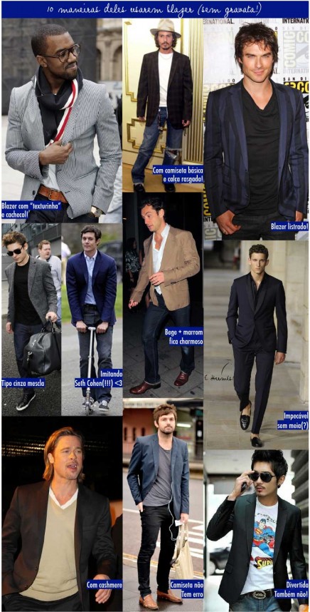 10 maneiras de usar blazer (para eles!)