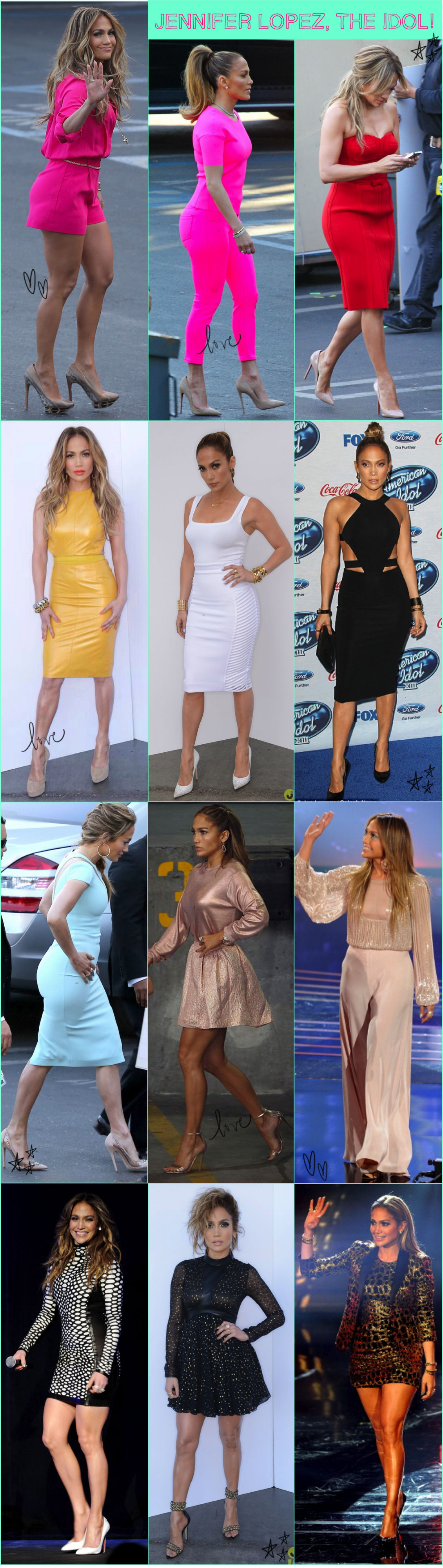 JLO AMERICAN IDOL LOOKS OUTFIT