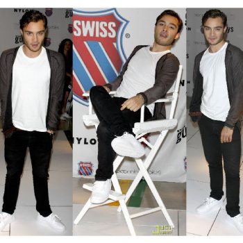 Ed Westwick Fashion Week