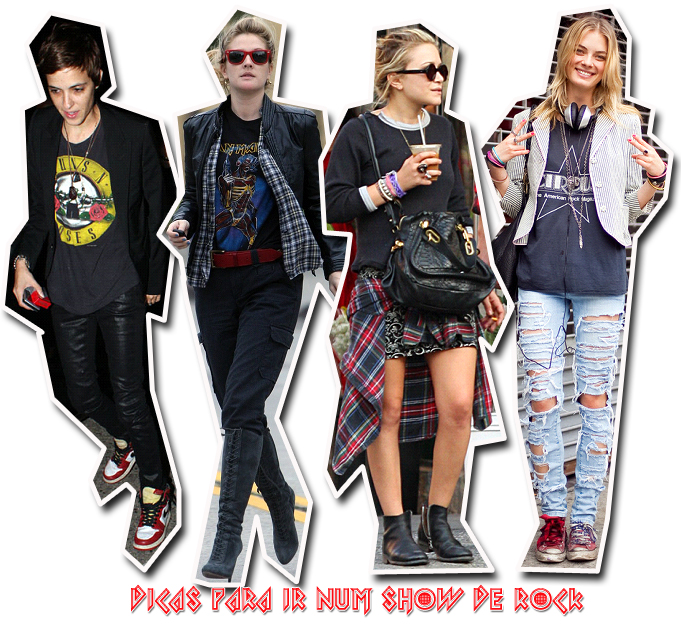 Roupas para show de rock