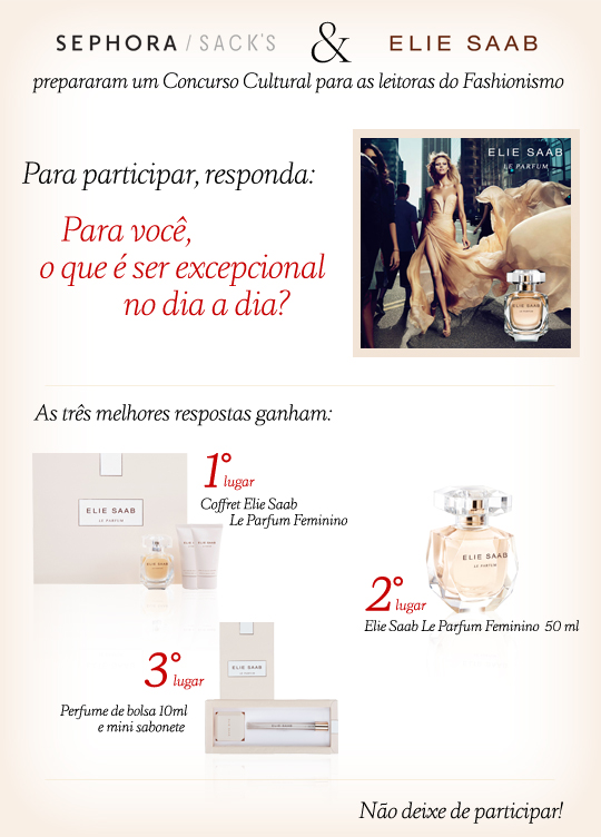 Promo Elie Saab no Blog!