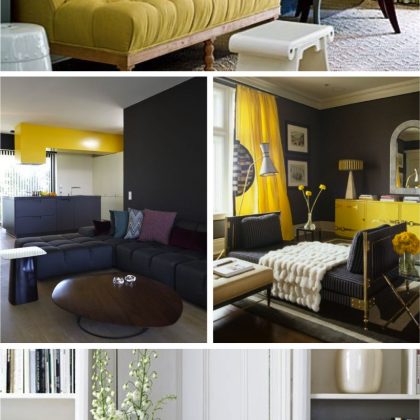 Cores na decor: Cinza + amarelo
