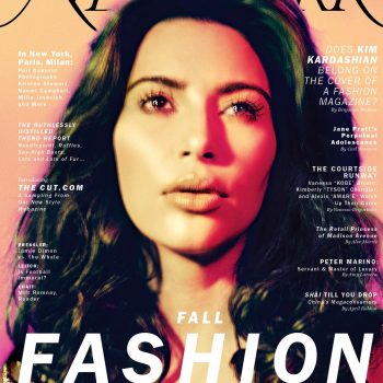 Kim Kardashian pertence à capa de uma revista de moda?