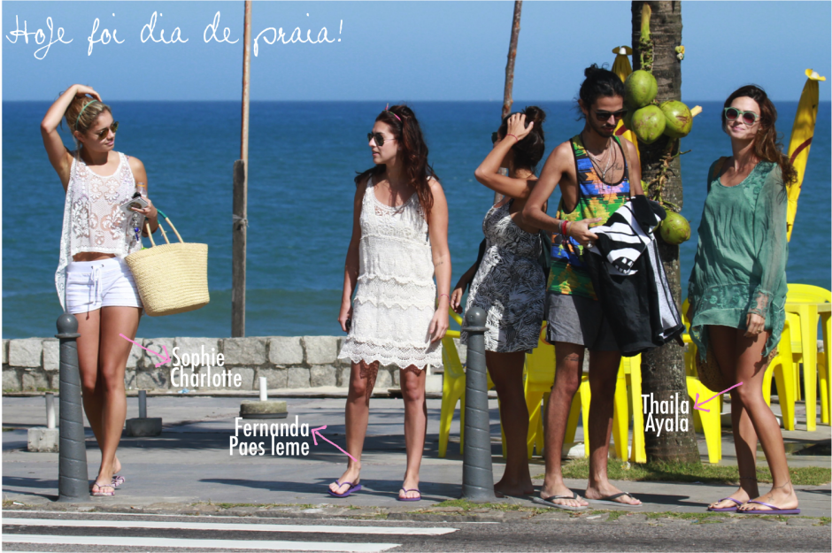 O look praia das famosas!