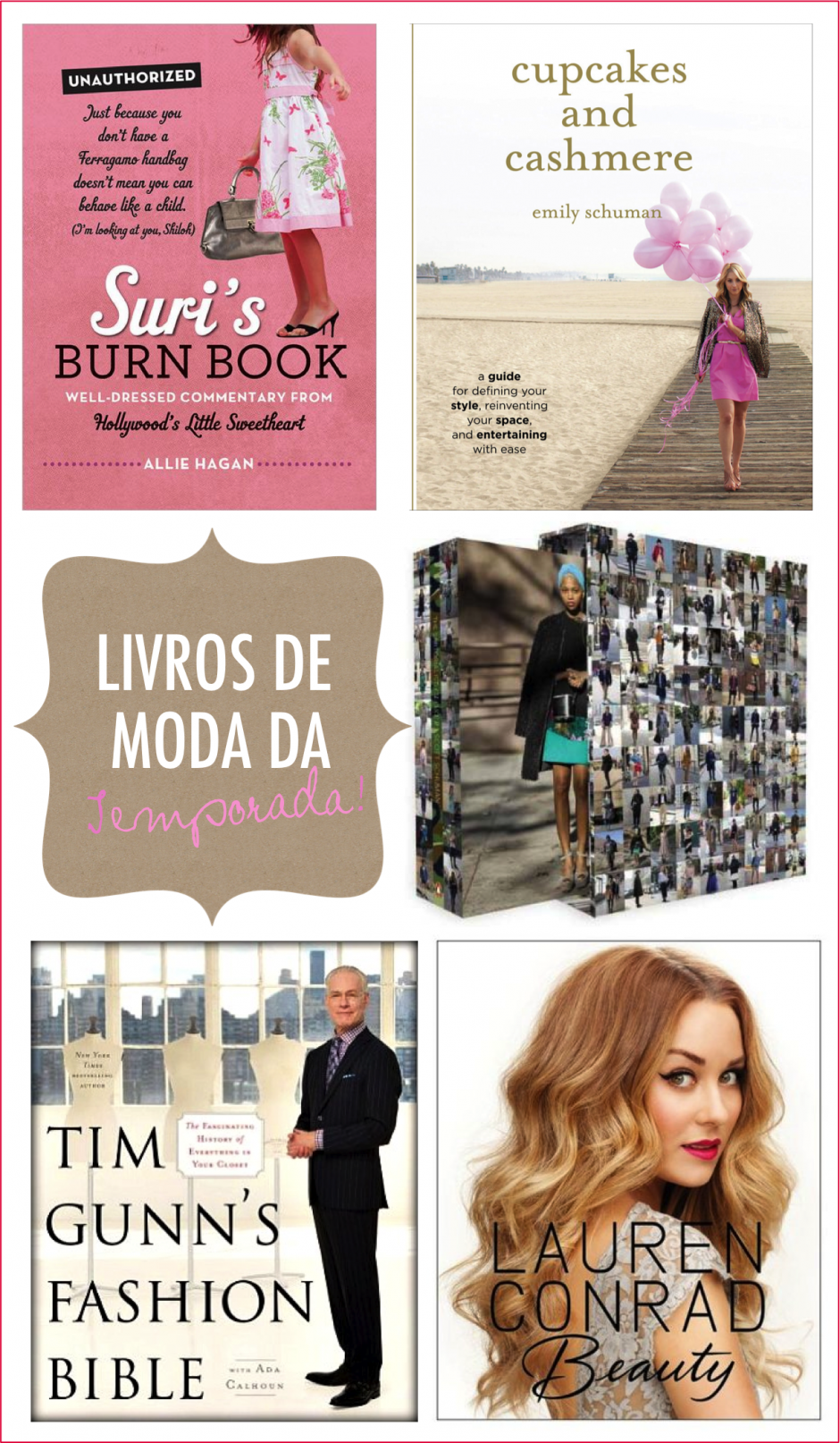 Novos livros de moda!