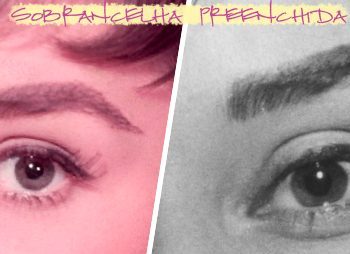 A sobrancelha da Audrey Hepburn