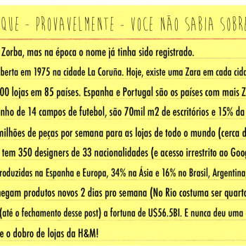 O Fantástico mundo da Zara
