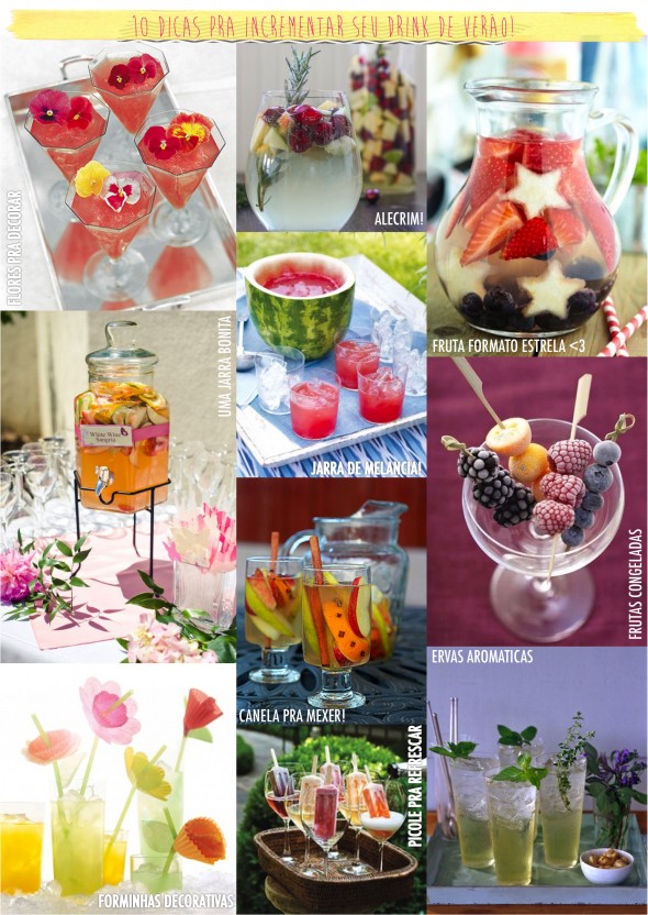 DRINKS VERAO RECEITAS