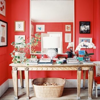 Parede vermelha na decoração!