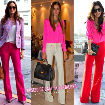 Na prática: Calça pantalona!