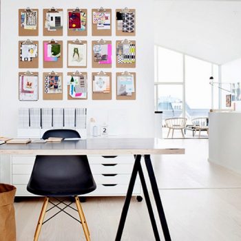 Decorando com pranchetas