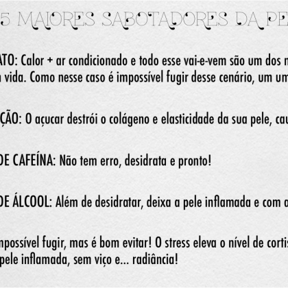 Como vai sua pele, radiante?!