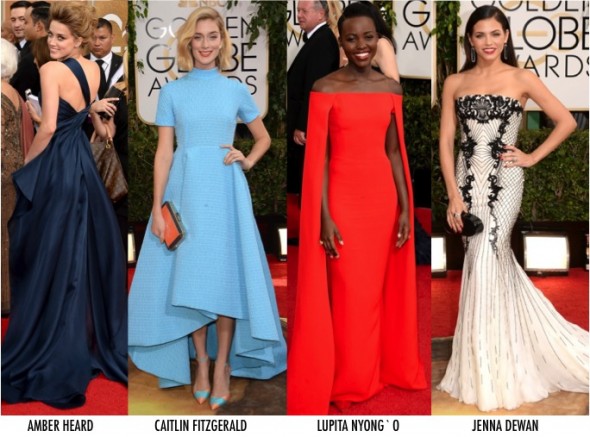 2 LOOKS GOLDEN GLOBE 2014