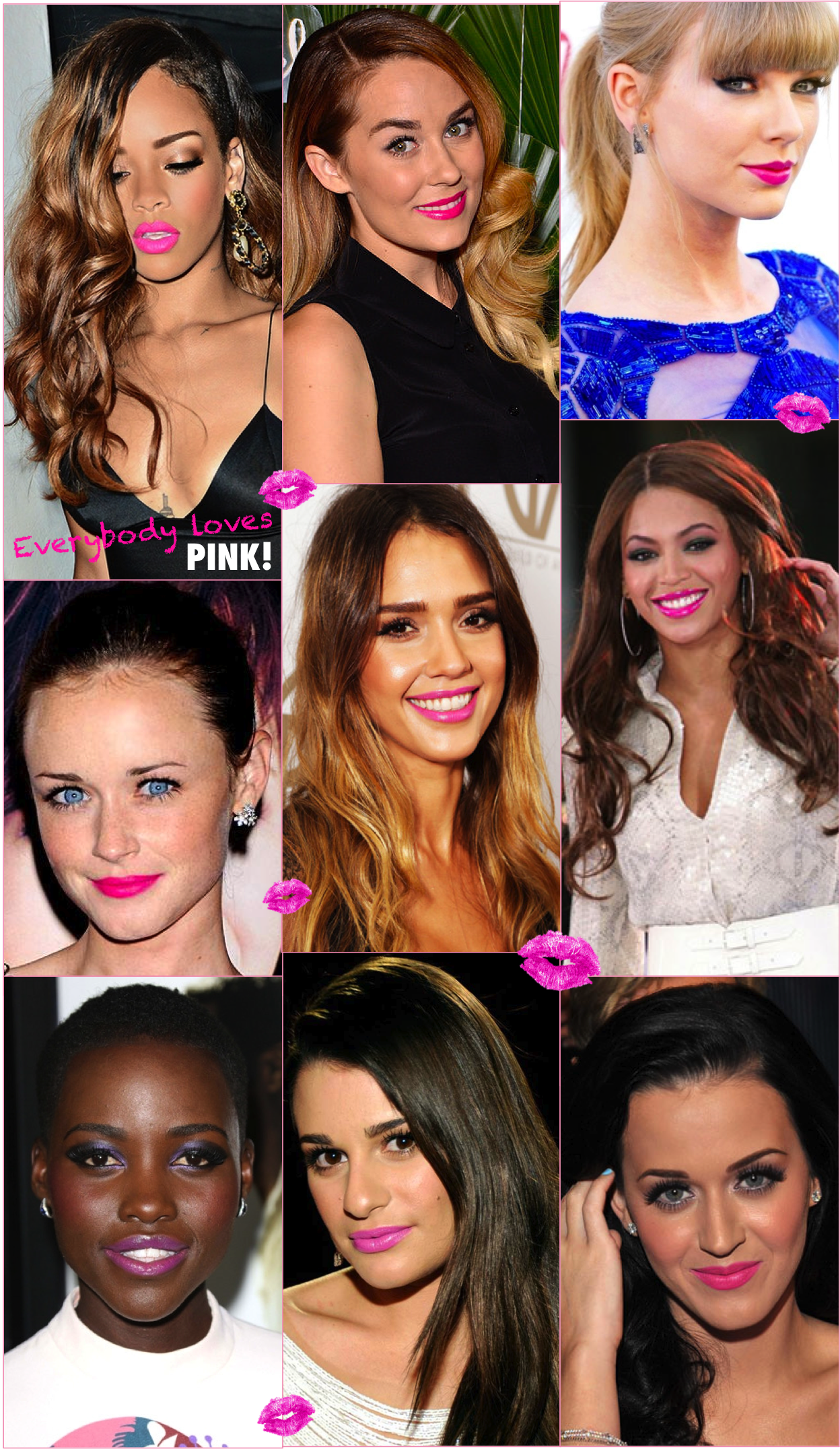 pink lipstick love