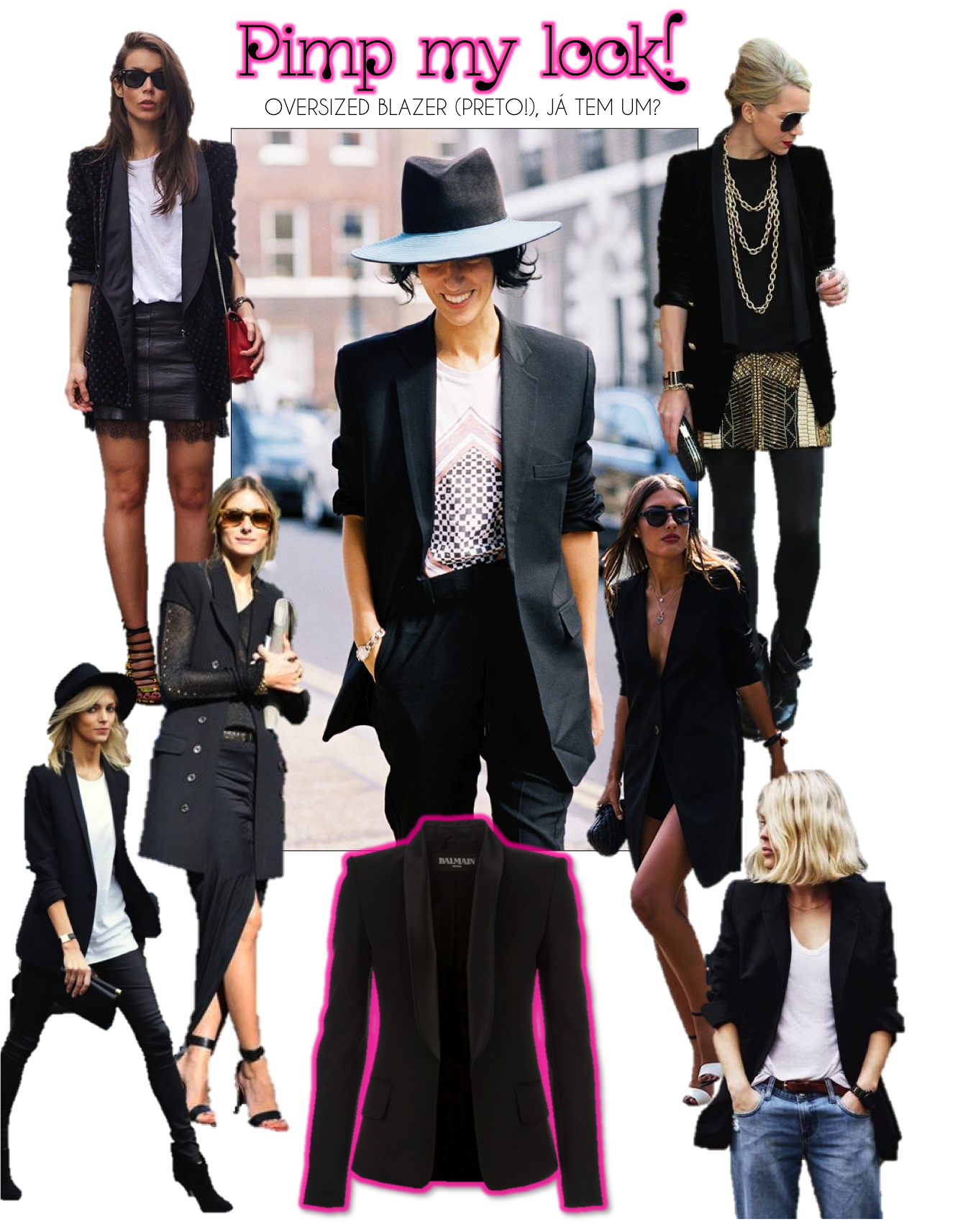 PIMP MY LOOK OVERSIZED BLAZER