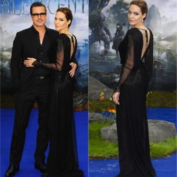 O look da Angelina na festa de Maleficent