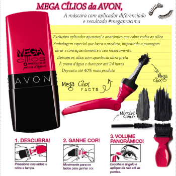 Mega Cílios da Avon e as maquiagens das famosas
