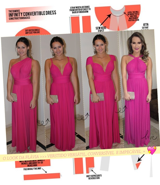 vestido longo varias amarracoes