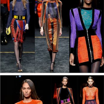 O OUTONO/INVERNO PODEROSO, COLORIDO (E, OK,  DESKOLORIDO) DE BALMAIN!