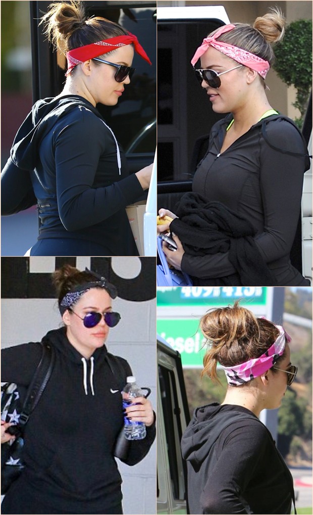 khloe kardashian gym outfit