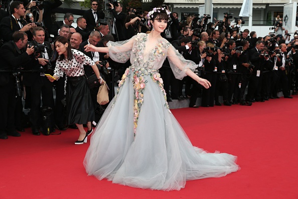 CANNES, FRANCE - MAY 14:  Actress Fan Bingbing attends Premiere of "Mad Max: Fury Road" during the 68th annual Cannes Film Festival on May 14, 2015 in Cannes, France.  (Photo by Gisela Schober/Getty Images)
