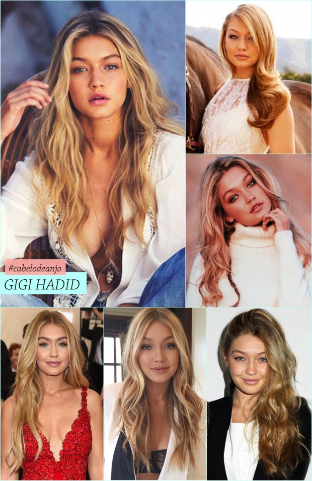 CABELO GIGI HADID LINDO