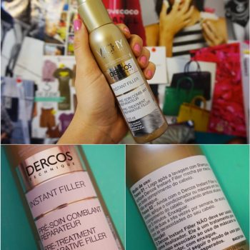 INSTANT FILLER  DA VICHY, PRA DAR UMA ENCORPADA NO CABELO!