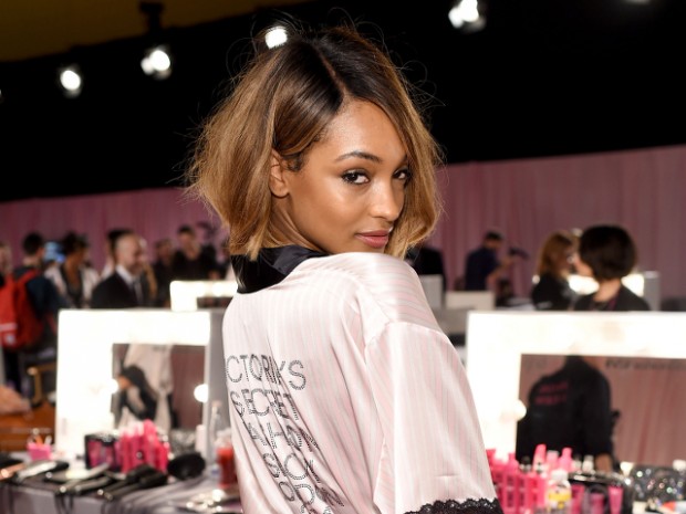 a model is seen backstage prior the 2014 Victoria's Secret Fashion Show on December 2, 2014 in London, England.
