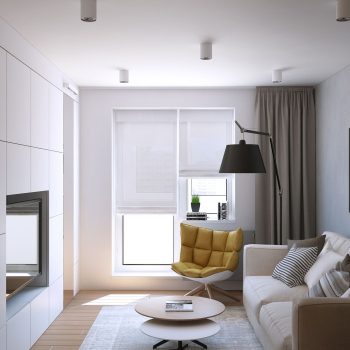 Um apartamento sóbrio em Moscow