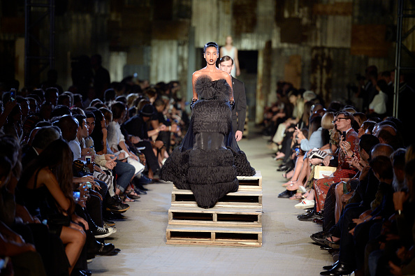 NEW YORK, NY - SEPTEMBER 11:  A model walks the runway at the Givenchy Spring Summer 2016 fashion show during New York Fashion Week on September 11, 2015 in New York, United States.  (Photo by Catwalking/Getty Images)