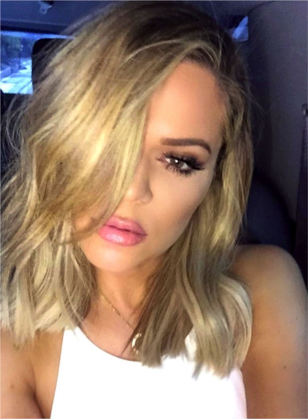 khloe kardashian corte de cabelo