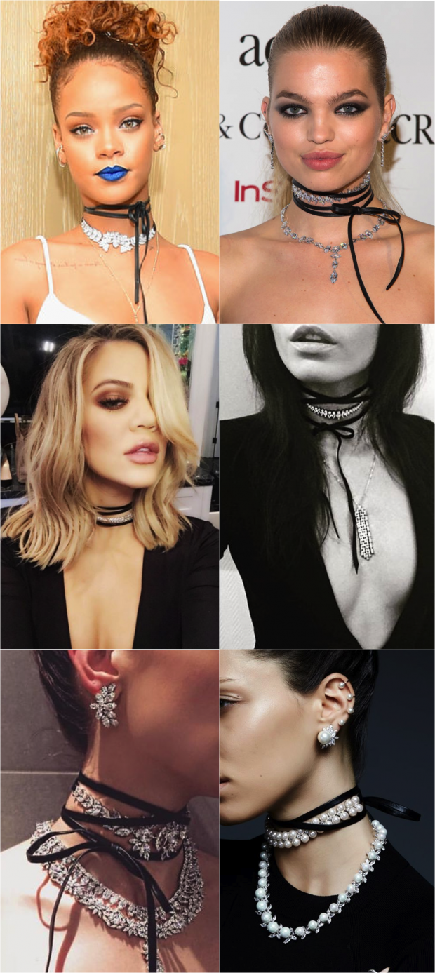 chokers amarra pescoço