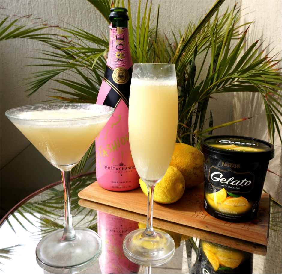Receita do dia: Champagne + Gelato