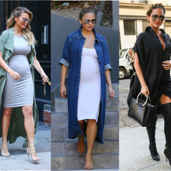 13 Looks da Chrissy Teigen grávida por aí