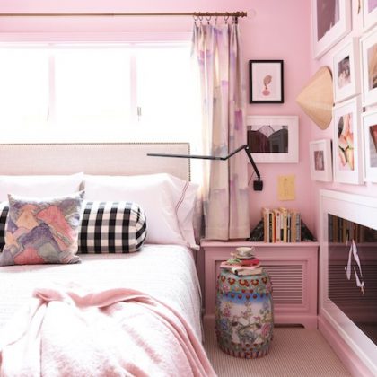 Um quarto rosa com certeza