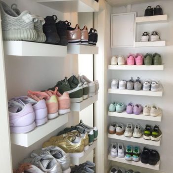 Organizando os sapatos