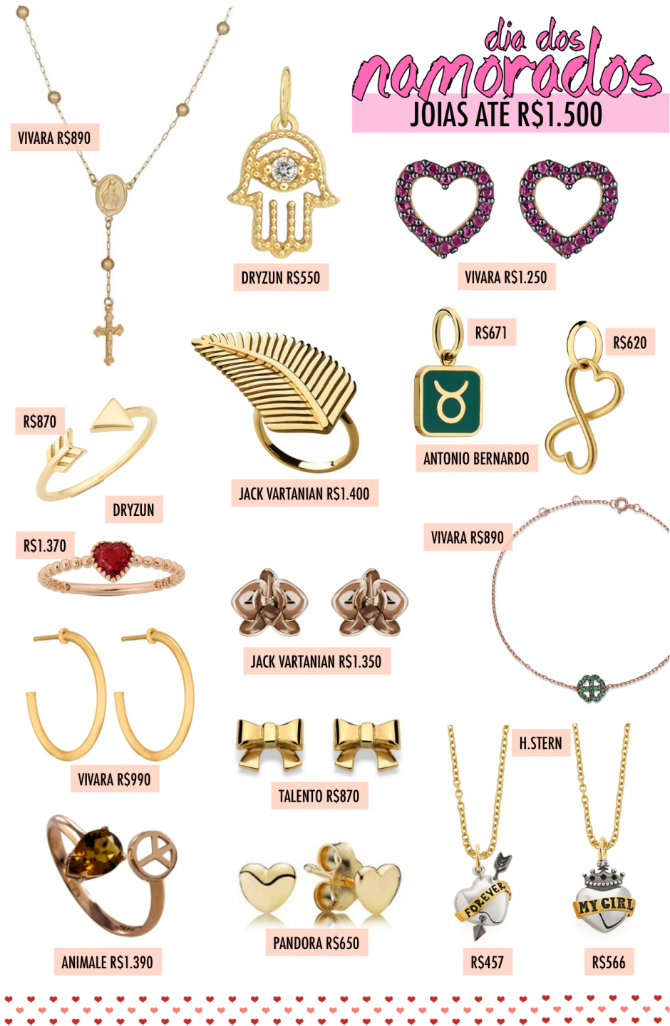 Wishlist Dia dos Namorados: Investindo (não muito) em joias!