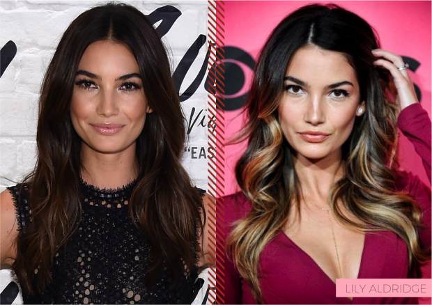 Lily Aldridge cabelo