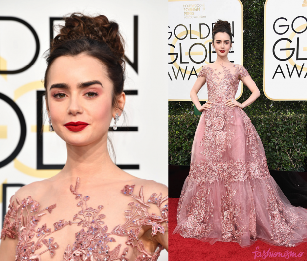 golden-globes-lily-collins