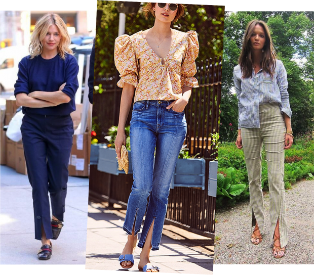 calça fenda frontal