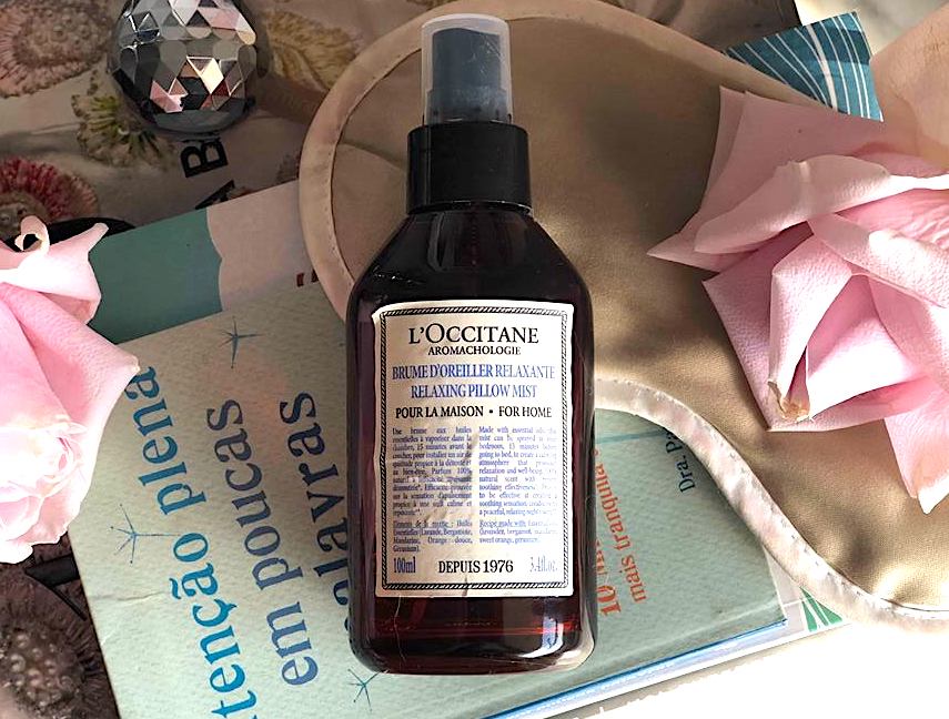 Pillow Mist da L'Occitane, perfume relaxante pra sua roupa de cama