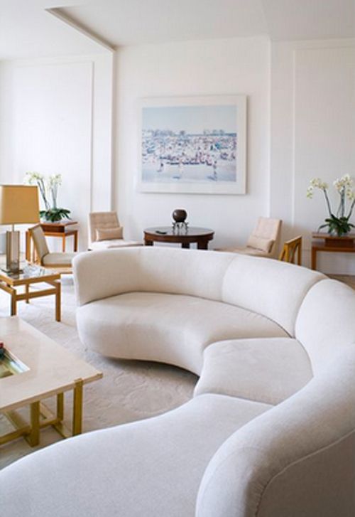 sofa oval redondo