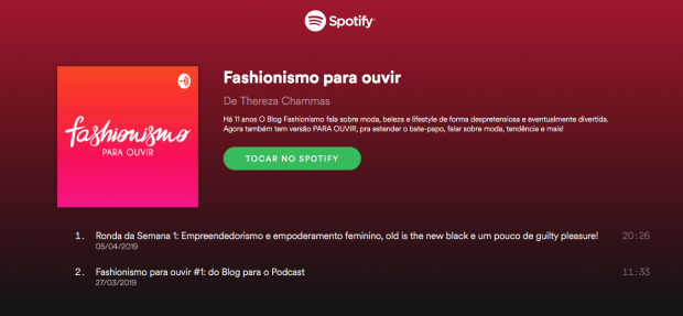 Fashionismo para ouvir #2: Ronda da Semana – De empreendedorismo a guilty pleasure!