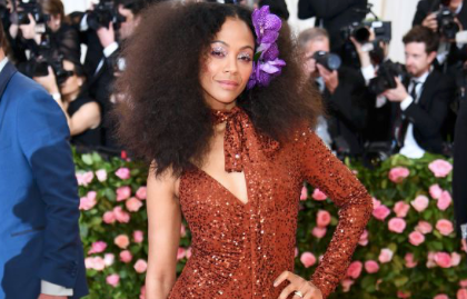 Baile do Met 2019: Zoe Saldana