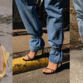 Truque de styling: sandália amarrada na calça
